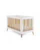 Obaby Cotbed Maya White with Natural