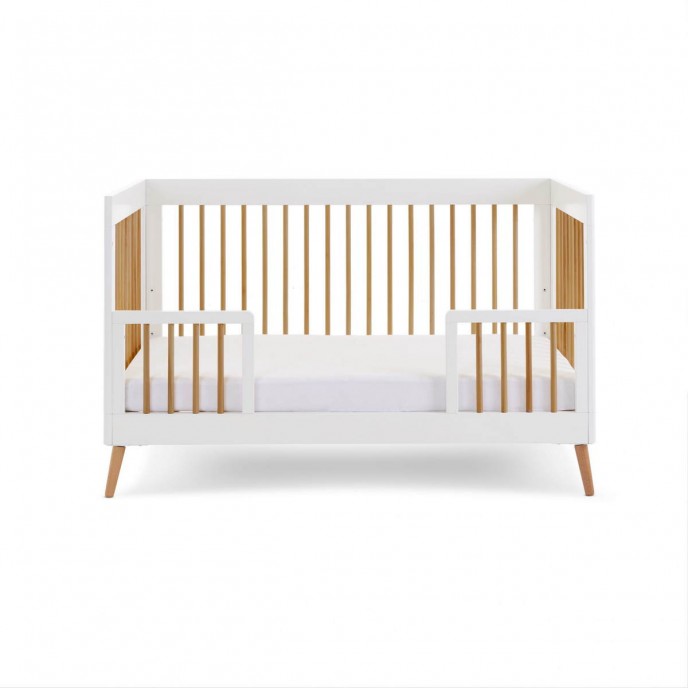 Obaby Cotbed Maya White with Natural