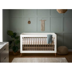 Obaby Cotbed Maya White with Natural Obaby Cotbed Maya White with Natural