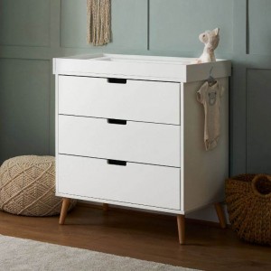 Obaby Changing Unit Maya White with Natural Obaby Changing Unit Maya White with Natural