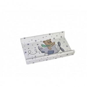 Plebani Changing Mat Nuvola Bear Stars Grey Plebani Changing Mat Nuvola Bear Stars Grey