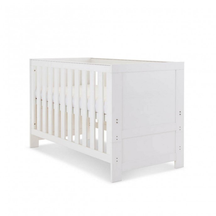 Obaby Cotbed Nika White Wash