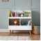 Obaby Bookcase and Toy Storage Maya White with Natural Obaby Bookcase and Toy Storage Maya White with Natural
