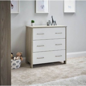 Obaby Changing Unit Nika Grey Wash and White Obaby Changing Unit Nika Grey Wash and White