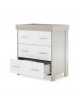 Obaby Changing Unit Nika Grey Wash and White Obaby Changing Unit Nika Grey Wash and White