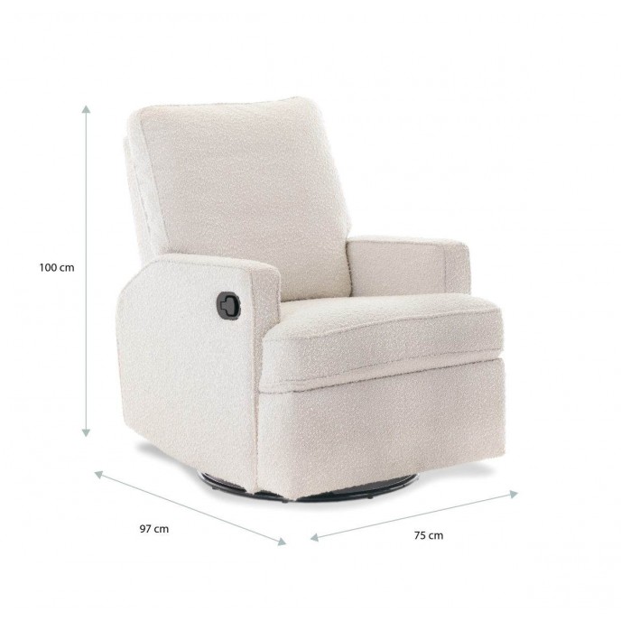 Obaby Swivel Glider Chair Madison Boucle