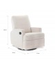 Obaby Swivel Glider Chair Madison Boucle