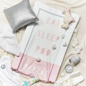 Obaby Changing Mat Eat Sleep Repeat Pink  Obaby Changing Mat Eat Sleep Repeat Pink