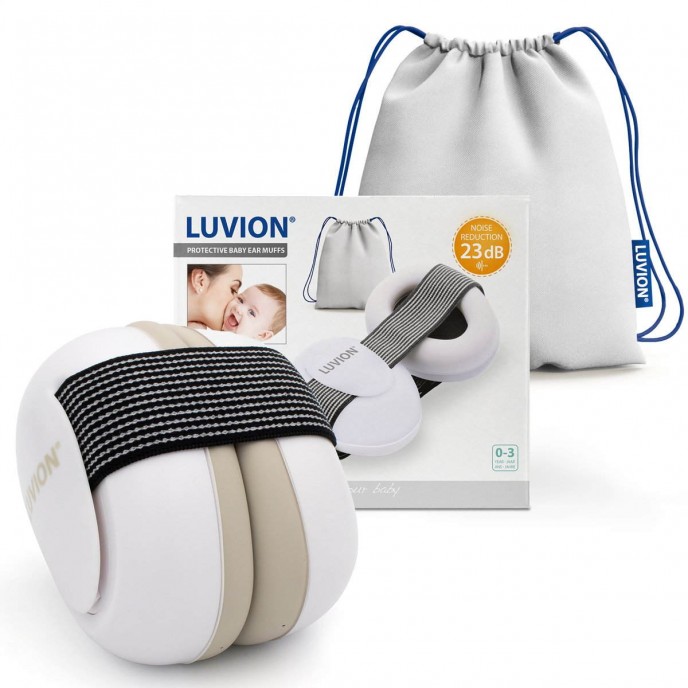 Luvion Hearing Protection Earmuffs White