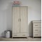 Obaby Double Wardrobe Nika Grey Wash Obaby Double Wardrobe Nika Grey Wash