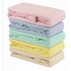 Snuggle Baby Flanelle Cotbed Flat Sheets Blue 2pk