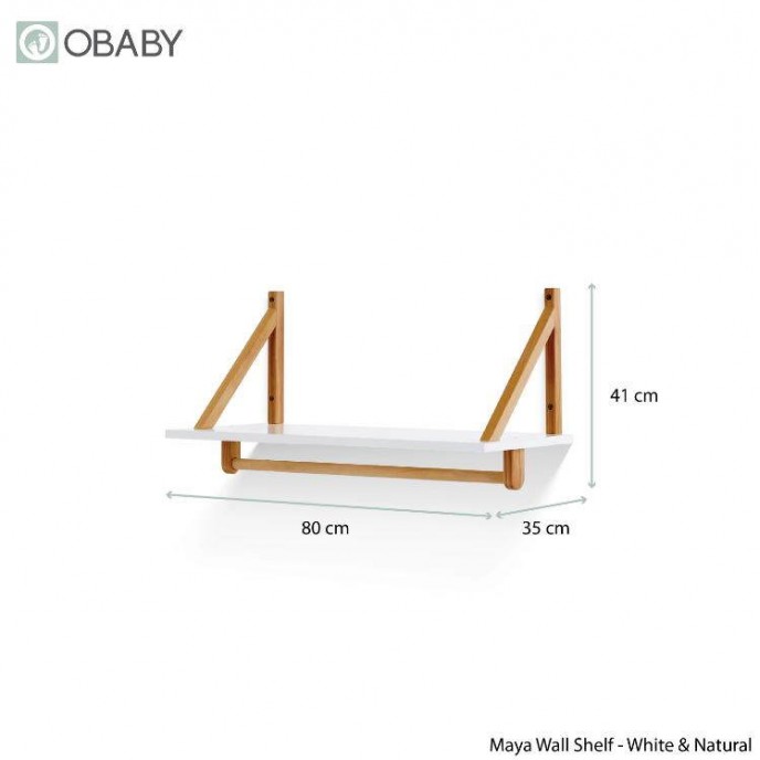 Obaby Shelf Maya White Natural Obaby Shelf Maya White Natural