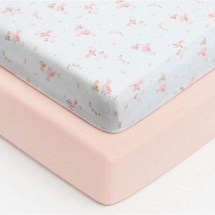 Baby Elegance Fitted Sheets Cotbed 2pk Little Ducks Baby Elegance Fitted Sheets Cotbed 2pk Little Ducks
