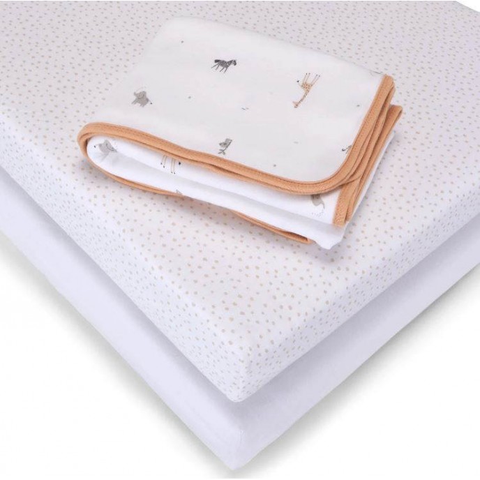 Baby Elegance Bedding Set 4pc Cotbed Safari Baby Elegance Bedding Set 4pc Cotbed Safari