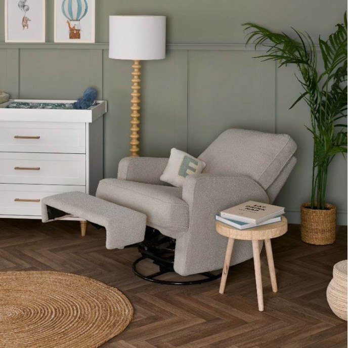 Obaby Swivel Glider Chair Madison Teddy Truffle Obaby Swivel Glider Chair Madison Teddy Truffle