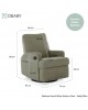 Obaby Swivel Glider Chair Madison Teddy Olive Obaby Swivel Glider Chair Madison Teddy Olive