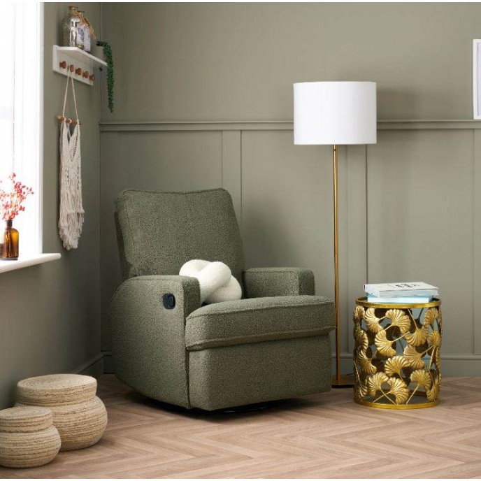 Obaby Swivel Glider Chair Madison Teddy Olive Obaby Swivel Glider Chair Madison Teddy Olive