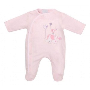 Dandelion Cotton Sleepsuit Elephant Balloon Pink Newborn Dandelion Cotton Sleepsuit Elephant Balloon Pink Newborn