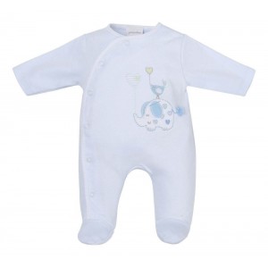 Dandelion Cotton Sleepsuit Elephant Balloon Blue Newborn Dandelion Cotton Sleepsuit Elephant Balloon Blue Newborn