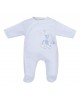 Dandelion Cotton Sleepsuit Elephant Balloon Blue Newborn