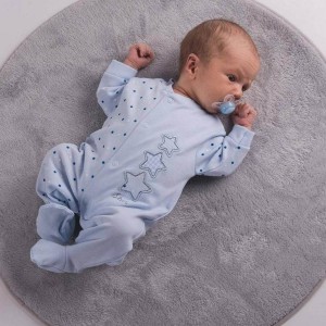 Dandelion Cotton Sleepsuit Triple Stars Blue Newborn Dandelion Cotton Sleepsuit Triple Stars Blue Newborn
