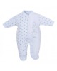 Dandelion Cotton Sleepsuit Triple Stars Blue Newborn