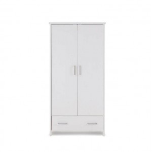 Obaby Double Wardrobe Nika White Wash Obaby Double Wardrobe Nika White Wash