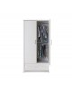 Obaby Double Wardrobe Nika White Wash Obaby Double Wardrobe Nika White Wash