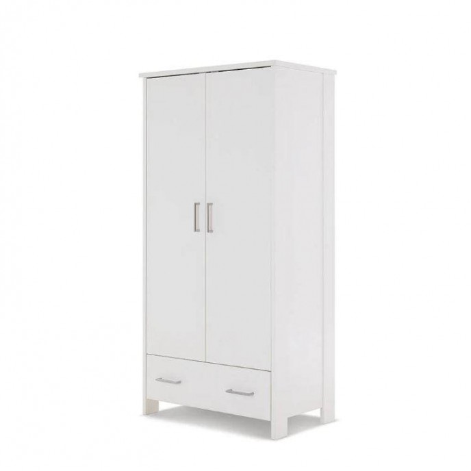 Obaby Double Wardrobe Nika White Wash Obaby Double Wardrobe Nika White Wash