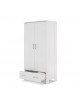 Obaby Double Wardrobe Nika White Wash Obaby Double Wardrobe Nika White Wash