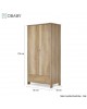 Obaby Double Wardrobe Oak Obaby Double Wardrobe Oak