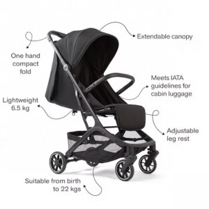 Red Kite Stroller Push Me Explor Black