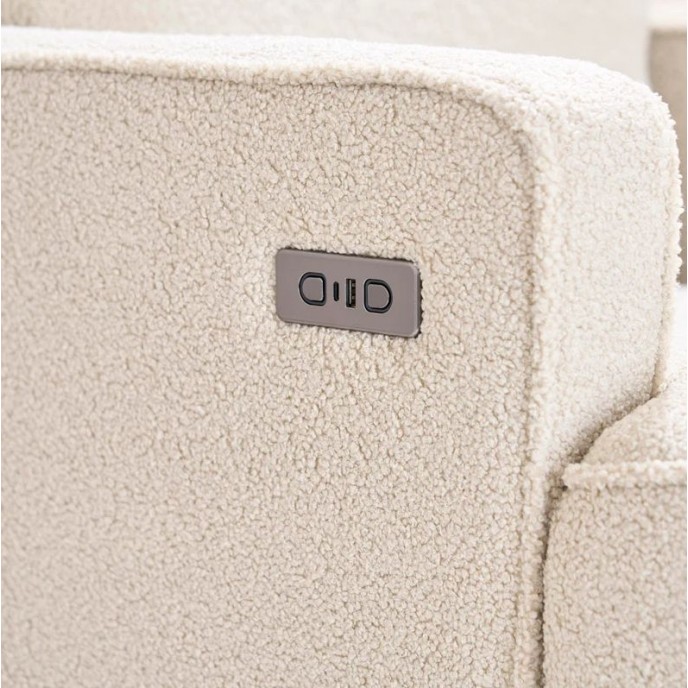 Obaby Swivel Electric Glider Chair Madison Teddy Ivory Obaby Swivel Electric Glider Chair Madison Teddy Ivory