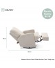 Obaby Swivel Electric Glider Chair Madison Boucle Obaby Swivel Electric Glider Chair Madison Boucle