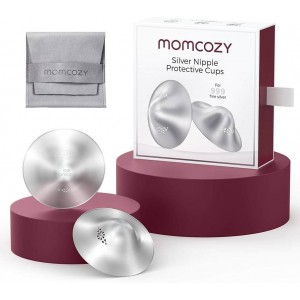 Momcozy Silver 999 Nursing Shields 55mm
