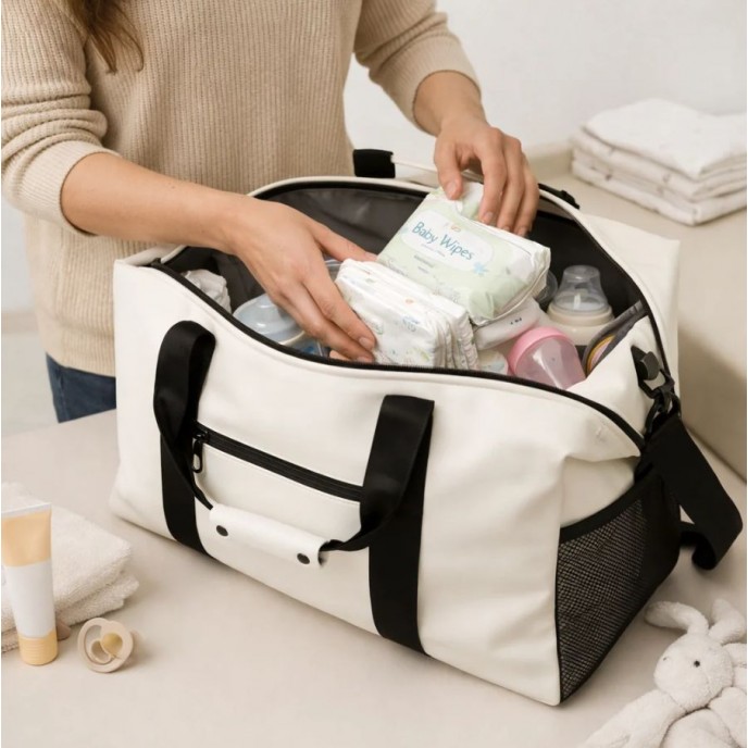 Baby Elegance Changing Weekend Bag Sand Baby Elegance Changing Weekend Bag Sand