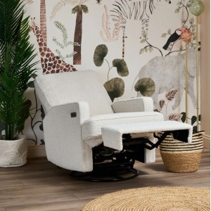 Obaby Swivel Electric Glider Chair Madison Boucle Obaby Swivel Electric Glider Chair Madison Boucle
