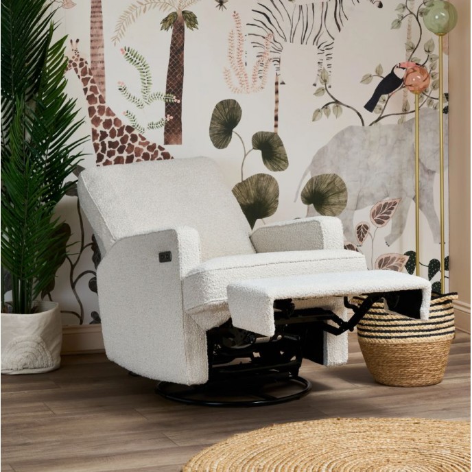 Obaby Swivel Electric Glider Chair Madison Boucle Obaby Swivel Electric Glider Chair Madison Boucle
