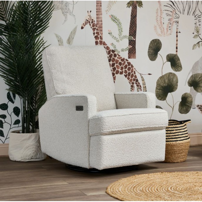 Obaby Swivel Electric Glider Chair Madison Boucle Obaby Swivel Electric Glider Chair Madison Boucle