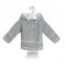 Dandelion Hooded Knitted Baby Jacket Grey