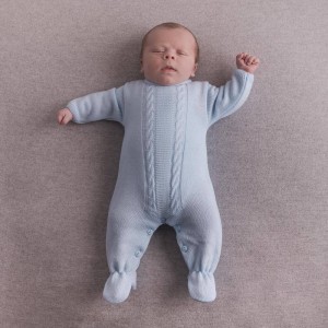 Dandelion Knitted Onesie Blue Dandelion Knitted Onesie Blue