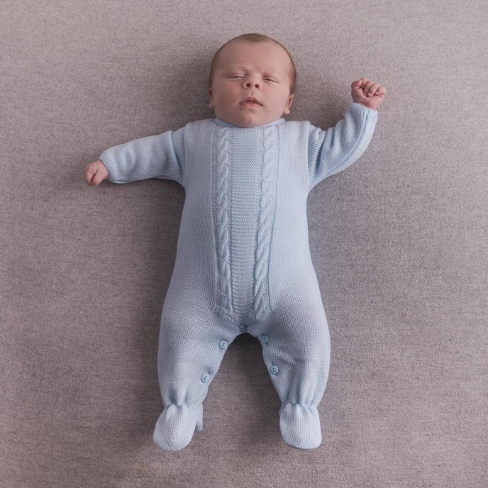 Dandelion Knitted Onesie Blue