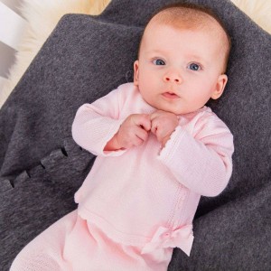 Dandelion Knitted Top with Bow and Trousers Set Pink Dandelion Knitted Top with Bow and Trousers Set Pink