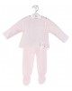 Dandelion Knitted Top with Bow and Trousers Set Pink
