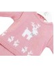 Dandelion Knitted Top and Trousers Set Reindeer Pink