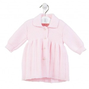 Dandelion Pearl Button Pleated Coat Pink Dandelion Pearl Button Pleated Coat Pink