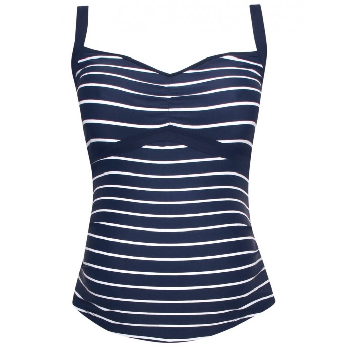 Jojo Maman Bebe Maternity Tankini Navy Stripe