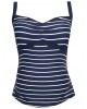 Jojo Maman Bebe Maternity Tankini Navy Stripe