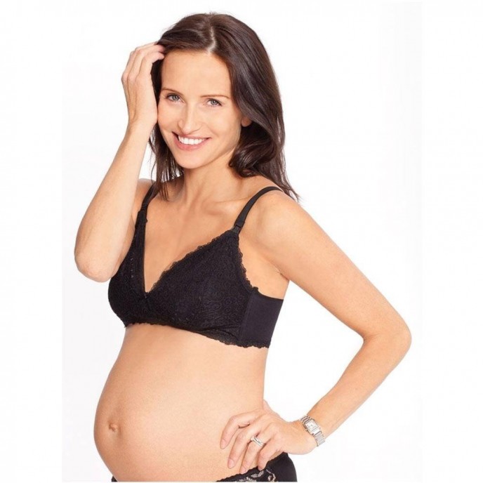 Jojo Maman Bebe Nursing Bra Lace Black - Mum n Me Baby Shop Malta