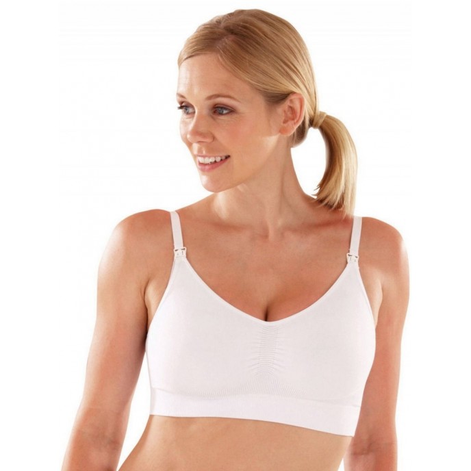 Jojo Maman Bebe Nursing Bra Seamfree White